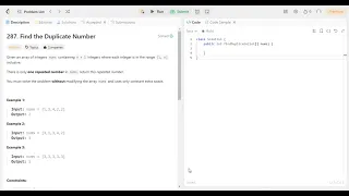 287 Find the Duplicate Number Java Leetcode Arrays Fundamentals