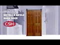 How to Install a Bifold Rolling Barn Door step-by-step instructions