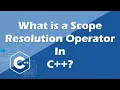 What is the scope resolution operator in C