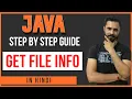 Java tutorial in Hindi for beginners Java Get file info in Hindi get file details in Java