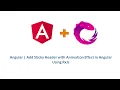 Angular 11 sticky Header with Animation Effect using RxJs Shrink Expand on Scroll in Urdu Hindi