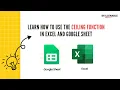 How to use the CEILING function in Excel and Google Sheet SkillEnable