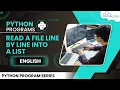 Python Program Read a File Line by Line Into a List - Complete Tutorial Python Program
