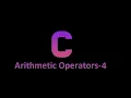 Arithmetic operator part - 4