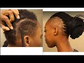 WATCH ME CUT BRAID MY SHORT HAIR NBN day 15