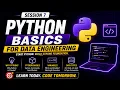 Python Basics for Data Engineering Variables Data Types Explained June Batch DE Roadmap