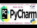 HOW TO FIX THIS ERROR - venv Scripts python exe can t find