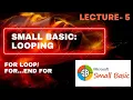 For EndFor Statement For Loop in Small Basic Looping in MS Small Basic