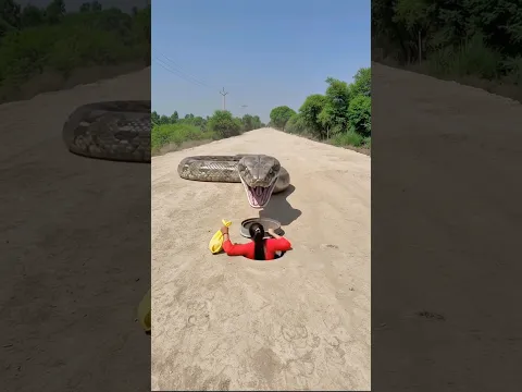 Shocking Moment: Snake Suddenly Attacks Girl! #shorts #trending #viral #fyp #india