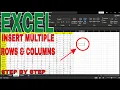 How To Insert Multiple Rows Columns In Excel