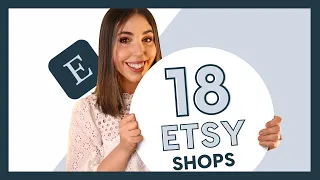 Showing you my 18 Etsy Digital Product Stores 🤓 How to sell Canva templates & printables on Etsy