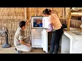 Download Lagu A meaningful gift of a refrigerator from the engineer was a great joy for the girl.