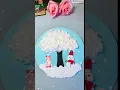Winter Tree Snowman Craft Fun DIY