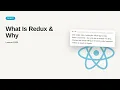 React JS Redux - Web development basic Series What Is Redux Why