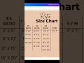 Ratio Sizes for Printables and Digital Downloads