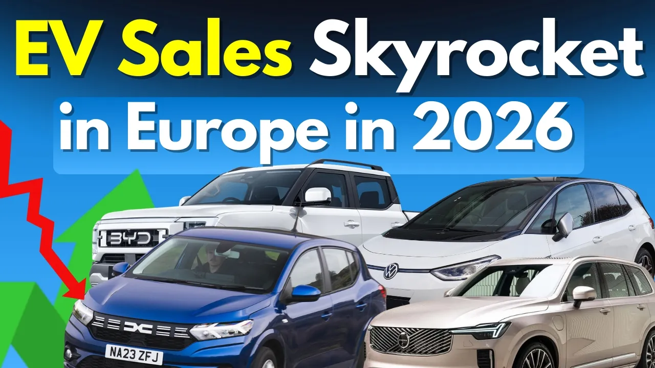 Electric Car Sales Surge in Europe in January 2026 - Petrol and Diesel Crashes