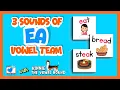 Vowel Team EA Learn the 3 Sounds of Digraph EA Phonics Lesson Fun Poem to Remember Sounds