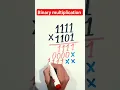 Binary number multiplication