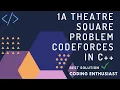 1A Theatre square problem codeforces in c Theatre square codeforces solution