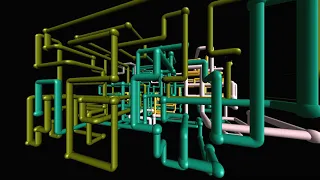 16 9 1080p 3d Pipes Screensaver 10 Hours no loop with teapots