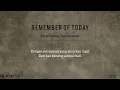 Download Lagu Remember Of Today - Pergi Hilang Dan Lupakan (Lirik)