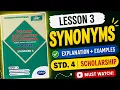 3 Synonyms Std 4 Scholarship English New Syllabus 2027 Easy Explanation Examples