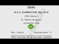 2019 Dcrust MCA 5th Sem Reappear Advance Java Question Paper