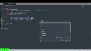 Building a Simple Interest Rate Calculator using Javascript and Html