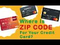 Where is ZIP code for Credit Card