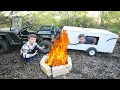 Hudson goes Camping Exploring the Forest Tractors for kids
