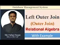 Lec 51 Left Outer Join Outer Join Relational Algebra DBMS Bangla Tutorial