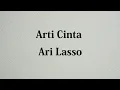 Download Lagu Ari Lasso - Arti Cinta - Stars Lyric
