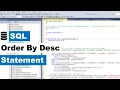 SQL ORDER BY DESC SQL TUTORAL BEGINNER SQL TUTORIAL