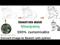 Convert image to sketch with python how to convert photo to sketch