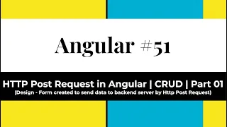Angular - Http Post Request in Angular CRUD Design