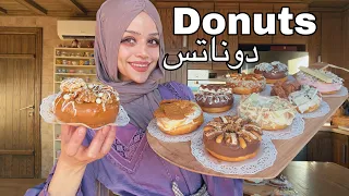 Homemade Donuts Recipe طريقة الدوناتس في المنزل Abirzkitchen 