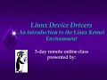 Linux Device Drivers
