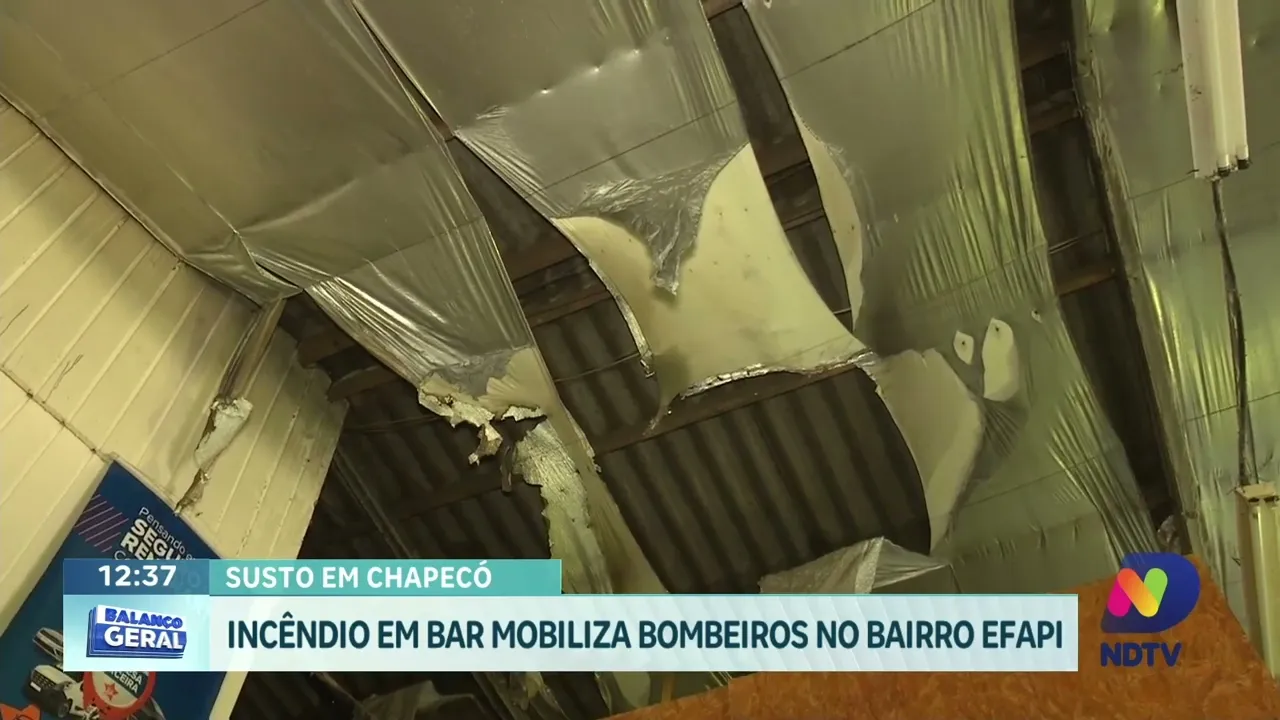 Chamas Descontroladas: Bar Sofre Incêndio na Madrugada