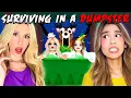 SURVIVING IN A DUMPSTER in 99 NIGHTS IN THE FOREST W/ @KatrinaBuno