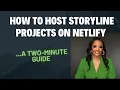How to Host Storyline Projects on Netlify