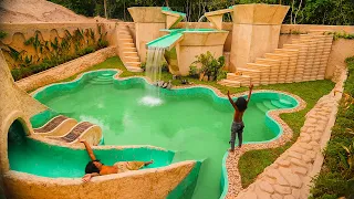 I Spent 2 Years Building Billionaire Unique Water Slide into Underground Swimming Pool Luxury Villa