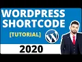 Wordpress Shortcode Tutorial How To Add Shortcodes in 2020