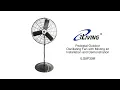 iLIVING 30 Pedestal Outdoor Oscillating Fan with Misting Kit Installation Demo