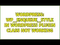 Wordpress wp - enqueue