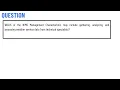 Which of the NIMS Management Characteristic may include gathering analyzing