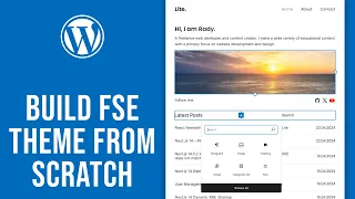 WordPress Full Site Editing Custom Theme Development Deployment Walkthrough