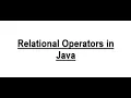 Relational Operator in Java - 3