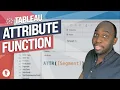 What is ATTR aka Attribute Function in Tableau