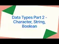 Data Types Part 2