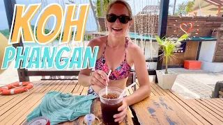 Gettin TIPSY😜First Impressions of🌴KOH PHANGAN, THAILAND🌴| Full Moon Party Beach is EMPTY😳 | EP58